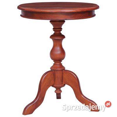 Stolik boczny brązowy 50 x 50 x 65 lite drewno