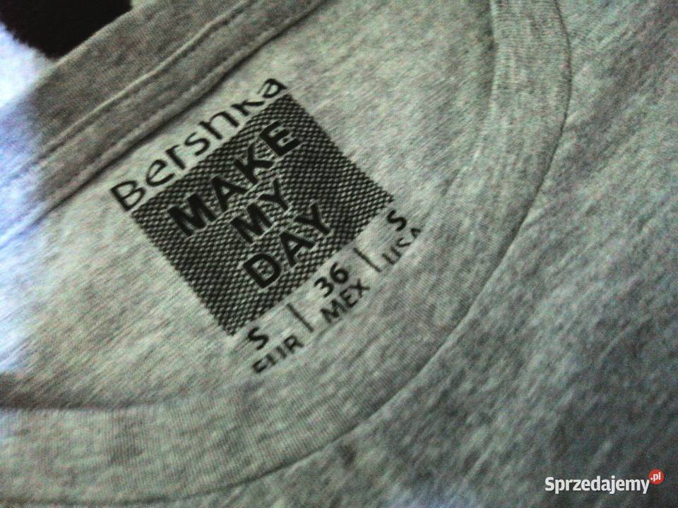 NOWA koszulka bluzka tshirt BAWEŁNIANA BERSHKA Rozmiar S Leszno