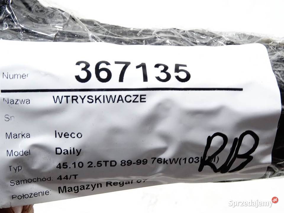 WTRYSKIWACZE IVECO DAILY III 25 103 8999 WTRYSKI