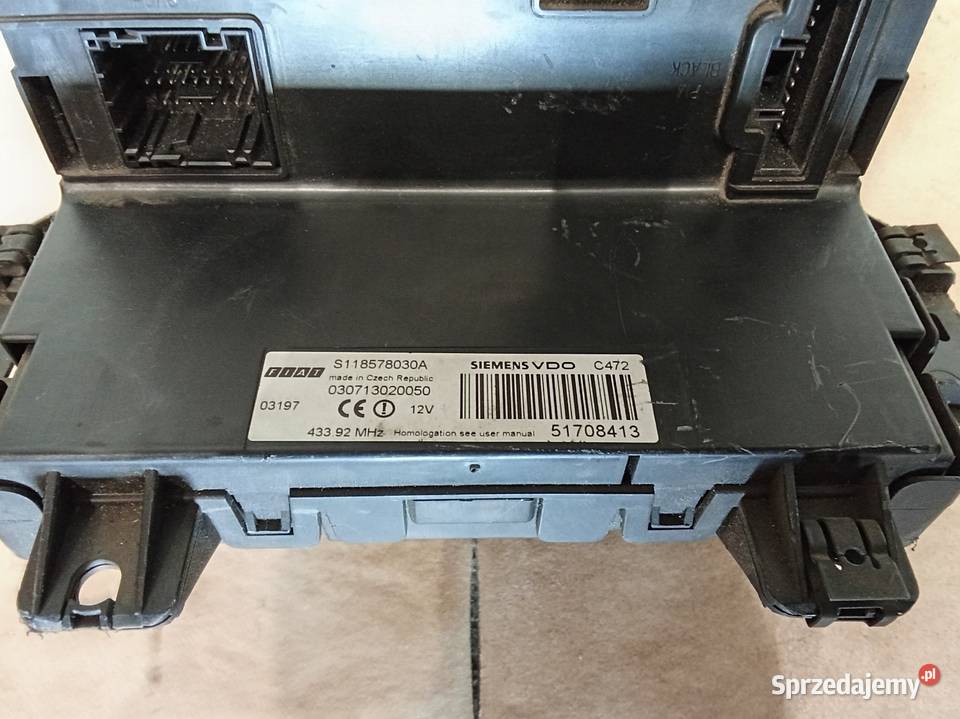 Fiat panda II 128V moduł BSI sterownik