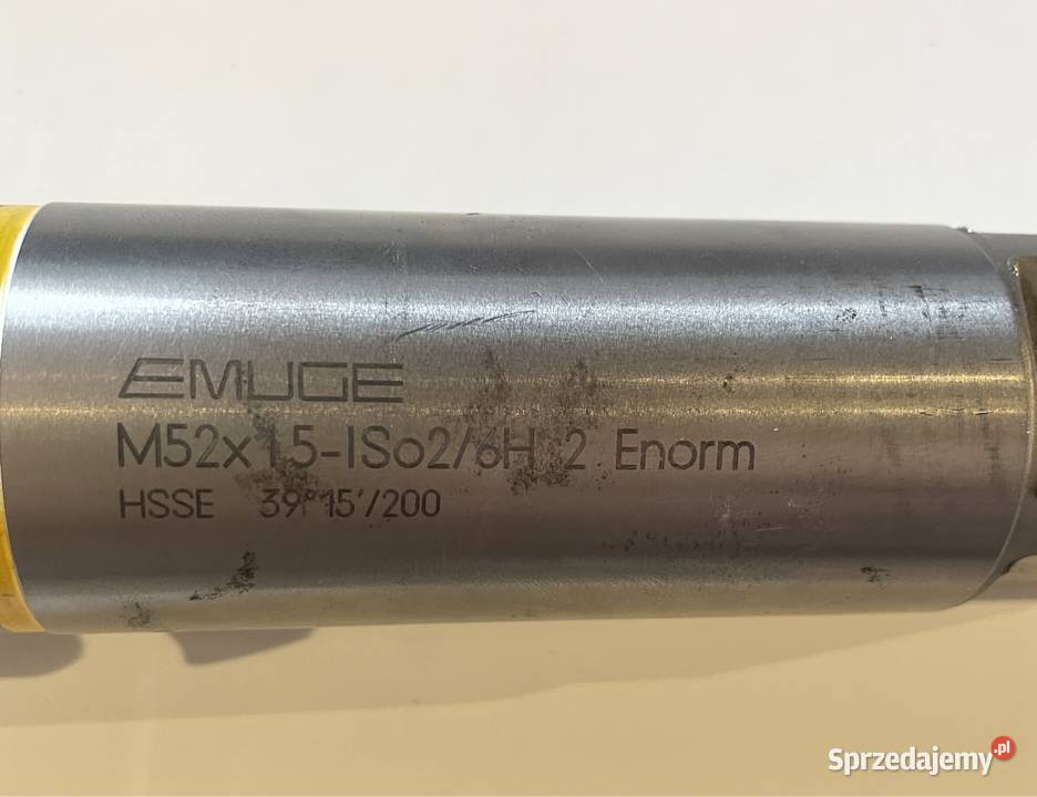 Gwintownik M52x15 ISO26H HSSE EMUGE Sklep łódzkie Czarnożyły