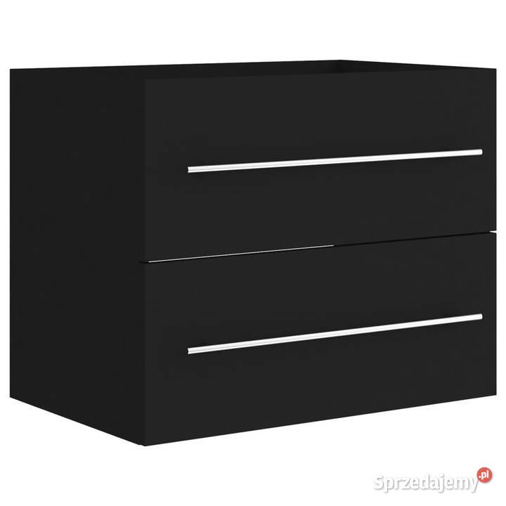Szafka pod umywalkę czarna 60x385x48 WM804693 Warszawa