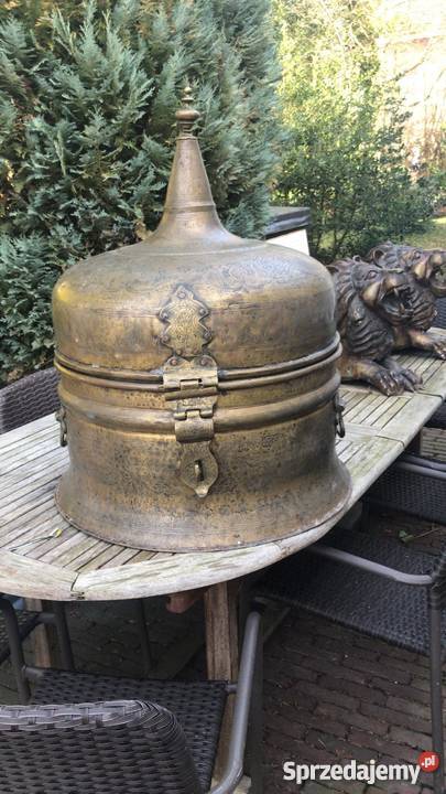 Ogromne średniowieczne naczynia z brązu donica Antyki Bystrzyca Kłodzka