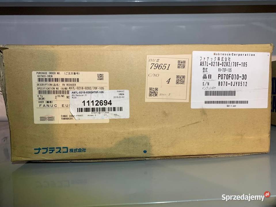 FANUC A97L0218028270F105 RV REDUCTION GEAR Warszawa