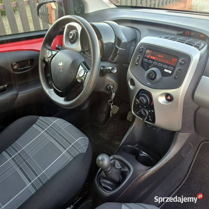 Peugeot 108 10 69 Serwisowany w ASO czerwony wielkopolskie Suchorzew