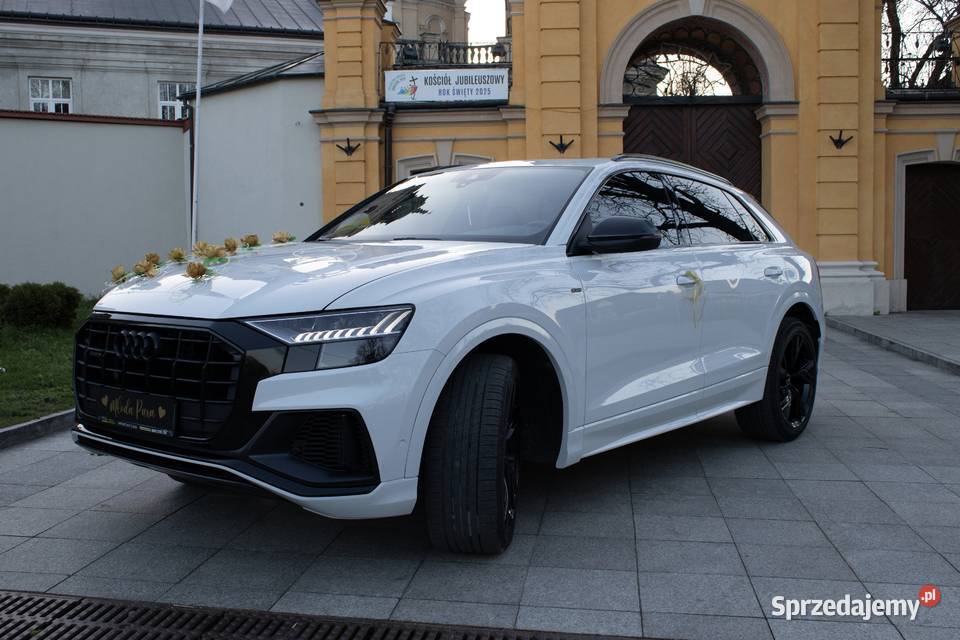 Audi Q8 30 TFSI 420 Biały Niski Przebieg Zamiana przyciemniane szyby podkarpackie