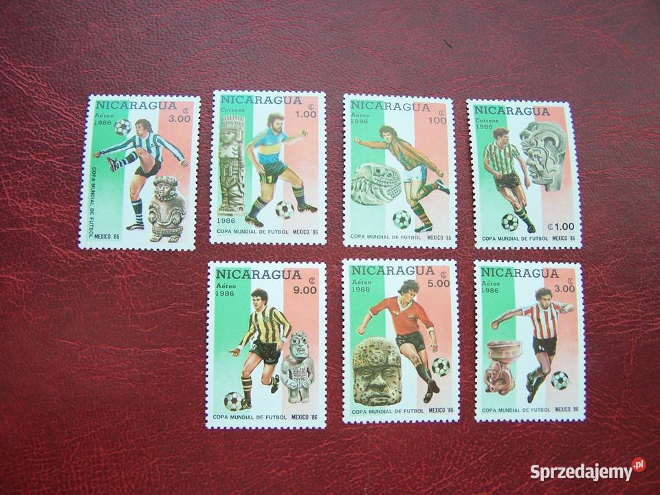 Nikaragua 1986 MNH Sport Piłka nożna MŚ Mexico śląskie