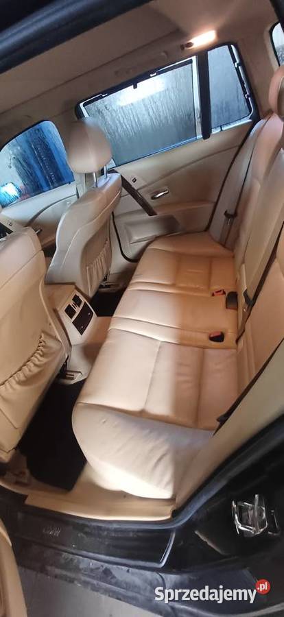 BMW e61 jasna skóra sportsitze MPAKIET roleta Łódź