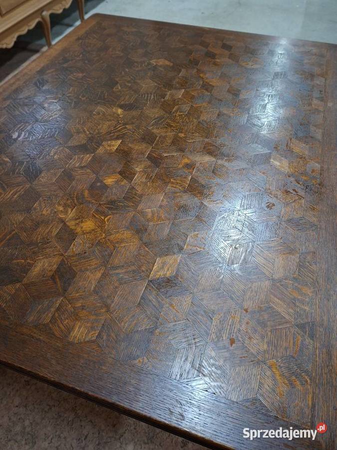 Ładny rozkładany stół ludwikowski ciemny Nowy Sącz