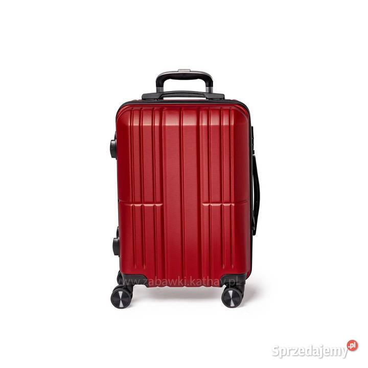 Zestaw podróżnych walizek XXL bordo 3w1 ABS