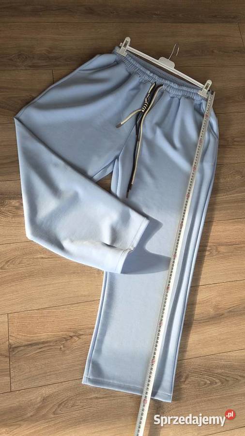 Nowe spodnie dresowe jasnoniebieskie duże Pleszew