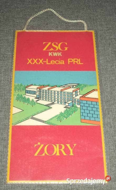 KWK XXXlecia PRL Jastrzębie Żory ZSG proporczyk śląskie