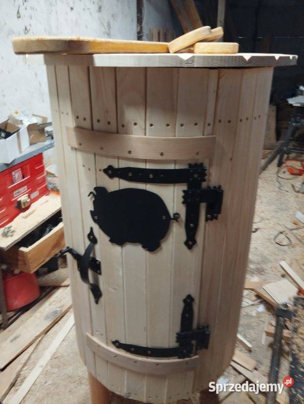 Ogrodowa Wędzarnia drewniana okrągła wędzok Kraków