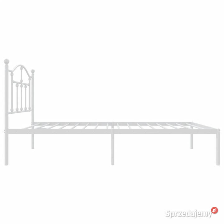 Łóżko Metalowe Białe Rama Łóżka Ze Stelażem 80cm mazowieckie