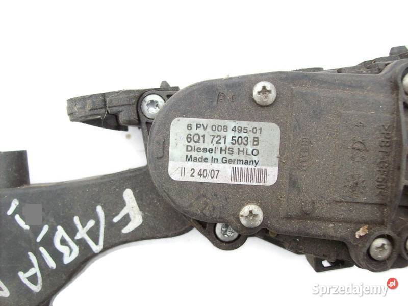Fabia I 14 19 TDI Pedal gazu Potencjometr 6Q1 Układ elektryczny Mińsk Mazowiecki