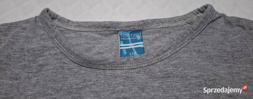 Koszulka krótki rękaw Tshirt Szara melanż śląskie
