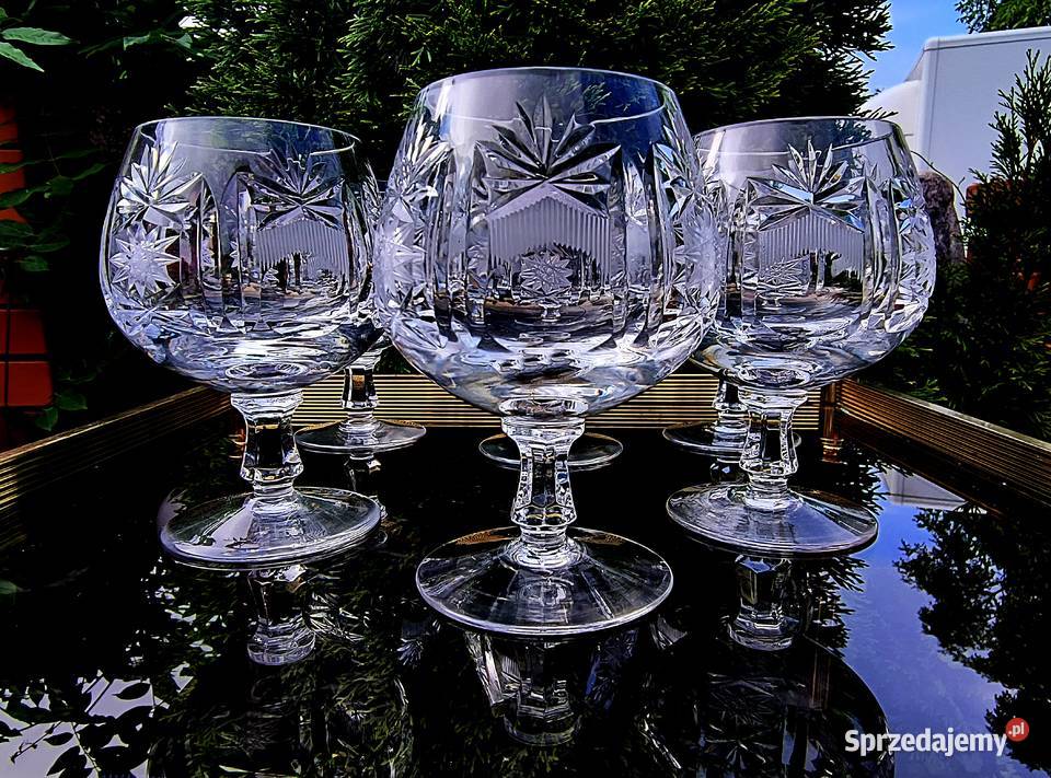 Kieliszki kryształowe do koniaku Klenica sprzedam