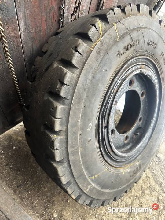 Koła wózek widłowy 700 12 Inne Częstochowa sprzedam