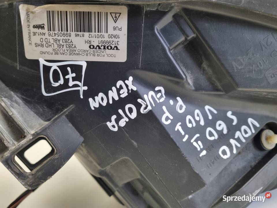 LAMPA PRAWA Volvo V60 S60 II PRZEDNIA prawy Rudka sprzedam