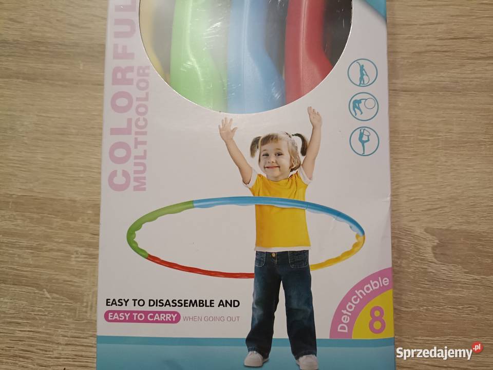 Hulahop z wypustkami kolorowe 60 składane z 8 Kwidzyn