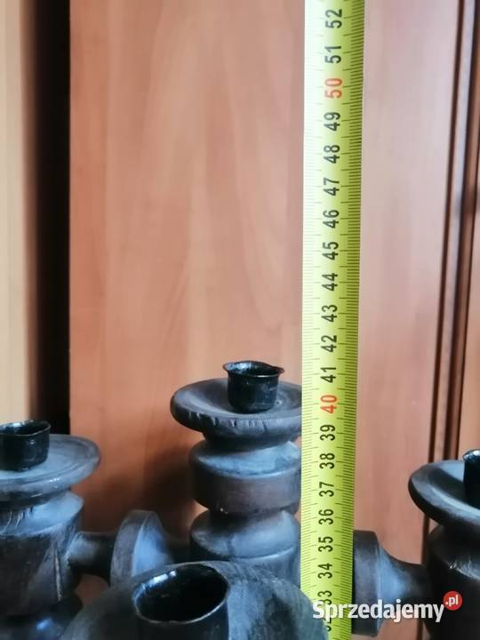 stary drewniany świecznik 4 ramienny Świeczniki