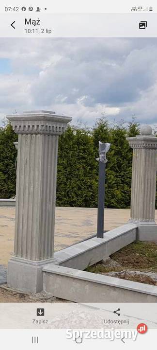 Pałacowe Ogrodzenia Betonowe Murki Słupki mazowieckie Karczew sprzedam