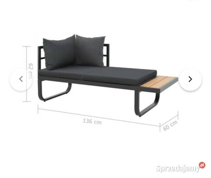 Czteroczęściowy komplet mebli ogrodowych Zestawy mebli ogrodowych pomorskie Zagórzyca