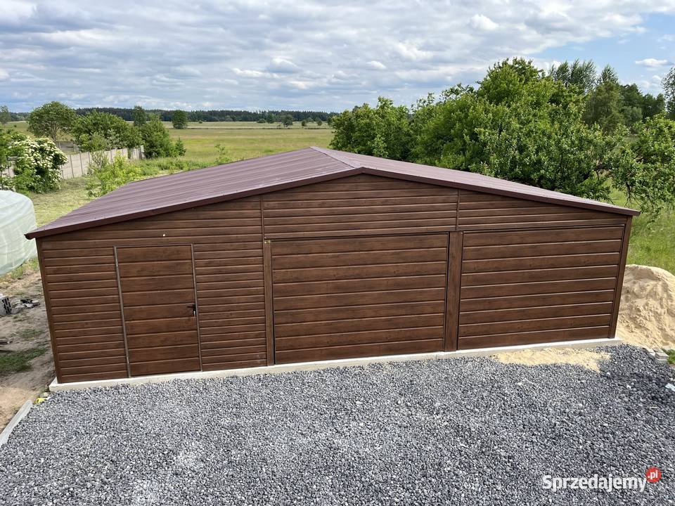 Garaż drewnopodobny 8x6 Premium wielkopolskie Ostrów Wielkopolski
