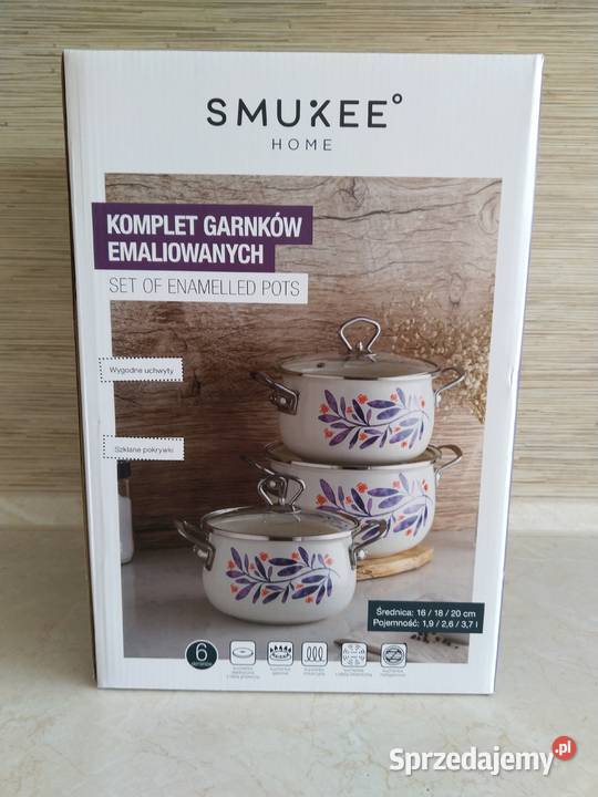 NAJTANIEJ Zestaw Garnków Emaliowanych Pokrywkami Garnki i szybkowary śląskie Zabrze sprzedam
