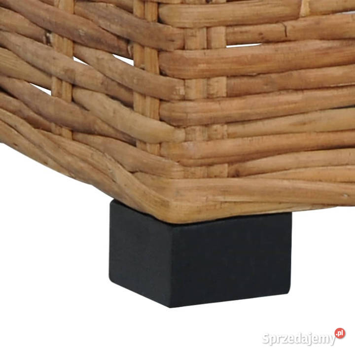 Podnóżek z poduszką naturalny rattan WM286281 Warszawa sprzedam