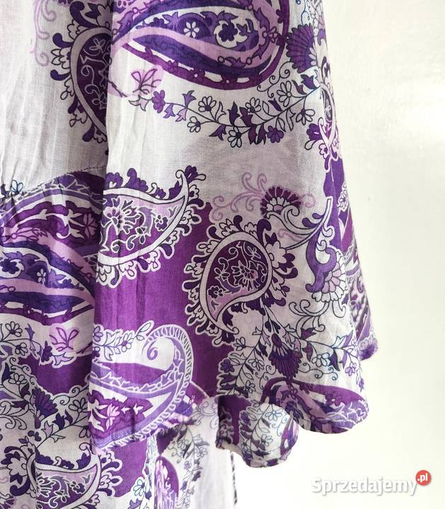 Boho tunika Benetton S 36 bawełna hippie bluzka Szczecin