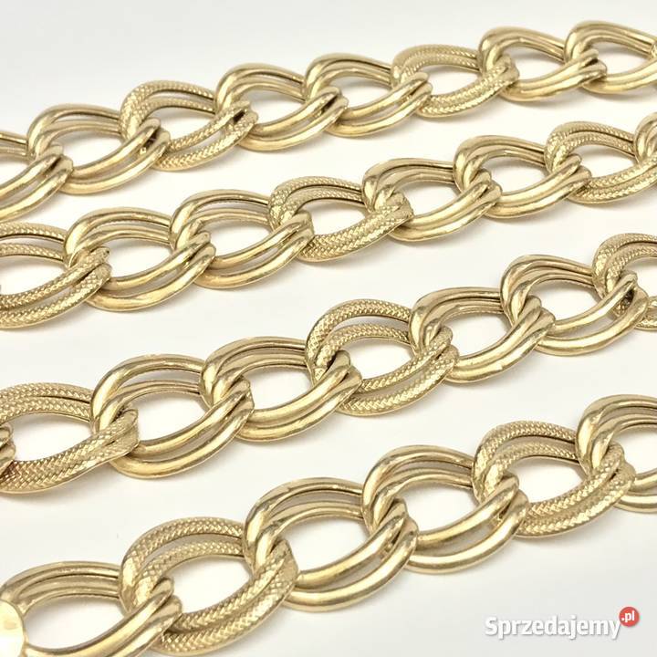 Złoty ŁAŃCUSZEK naszyjnik 585 14K CUDNY splot 55 Warszawa
