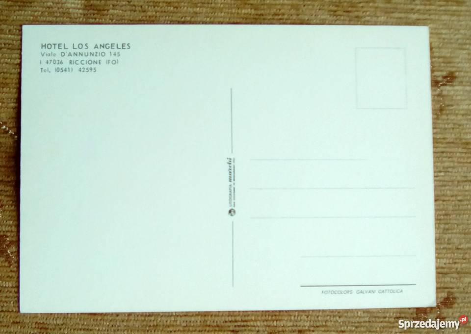 WIDOK NA HOTEL LOS ANGELES W RICCIONE sprzedam