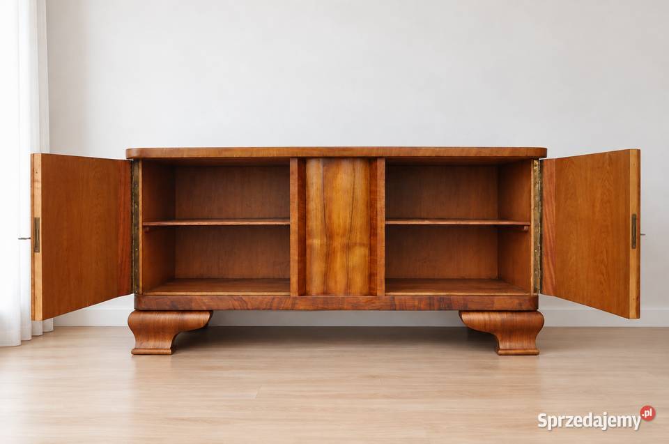 Komoda Art Deco orzech szafka pod RTV Poznań