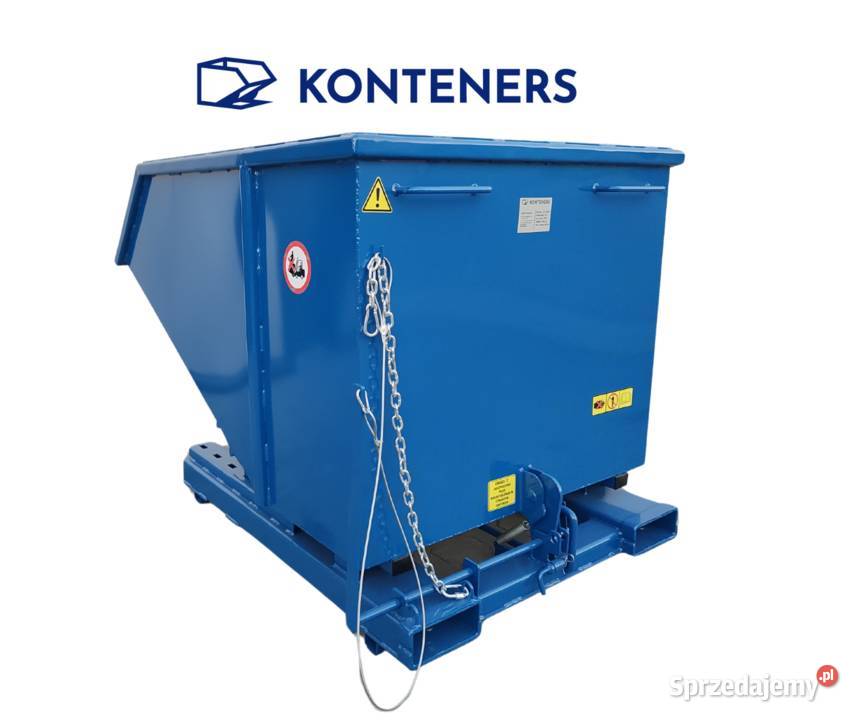 Kontener samowyładowczy 1m3 KOLEBA KOLIBA odpady wielkopolskie Kalisz