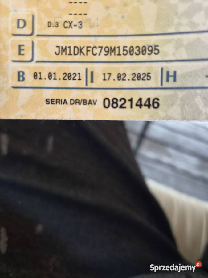 Mazda cx3 2021 nieuszkodzony