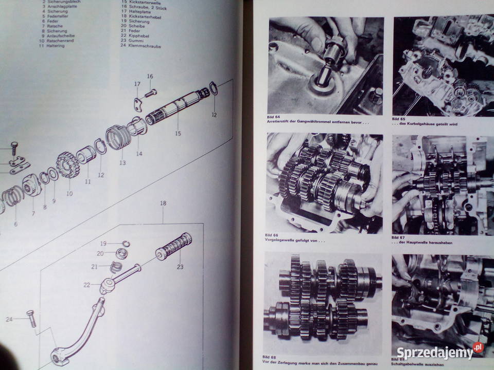 Książka serwisowa Kawasaki KZ 400 1974 Motoryzacja łódzkie Pabianice sprzedam