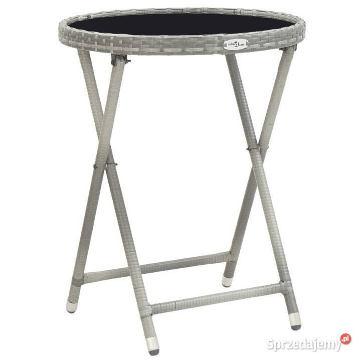 5cz zestaw mebli bistro rattan PE i hartowane sprzedam
