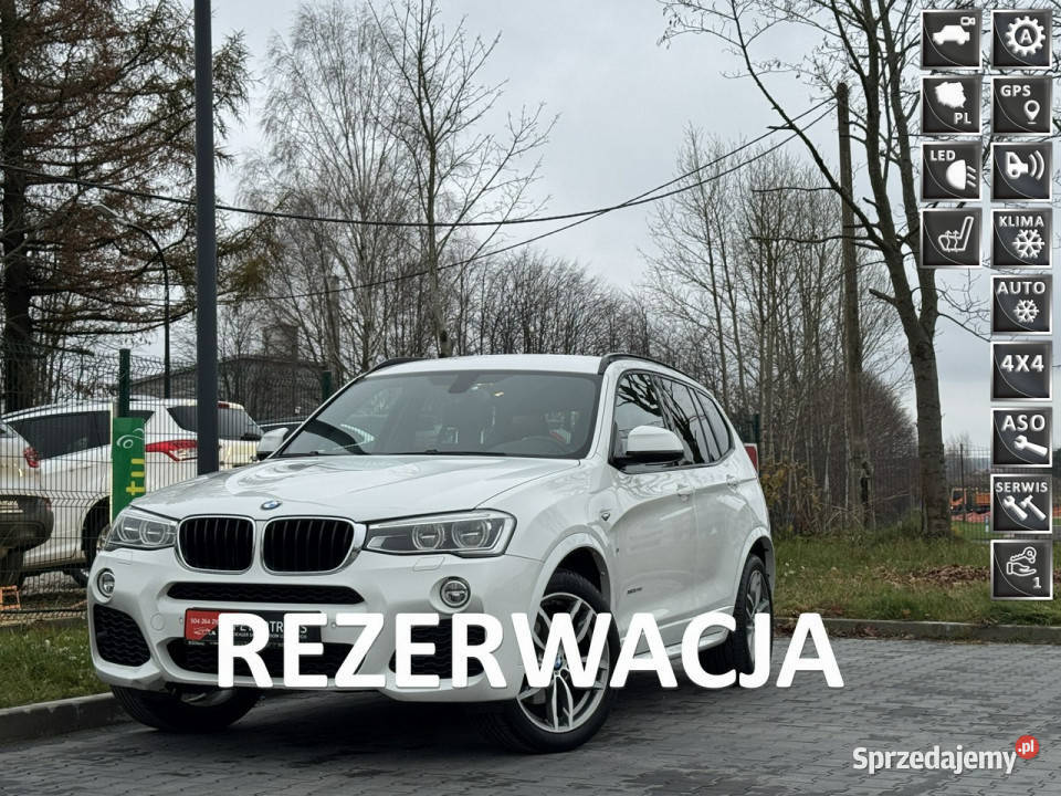 BMW X3 20 190 FULL LED MPakiet Automat Nawigacja komputer pokładowy Mrągowo