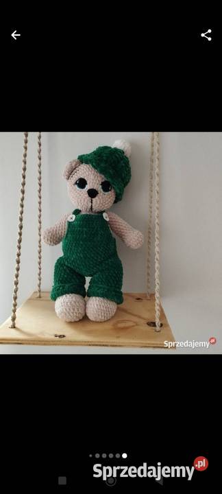 Miś na szydełku maskotka handmade Ruda Śląska