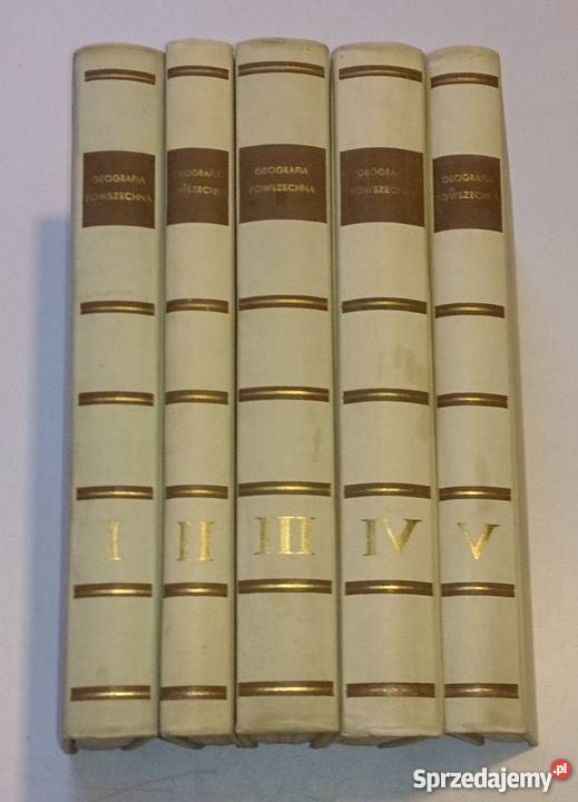 PWN Geografia powszechna 5 Tomów Książka Rogoźnik