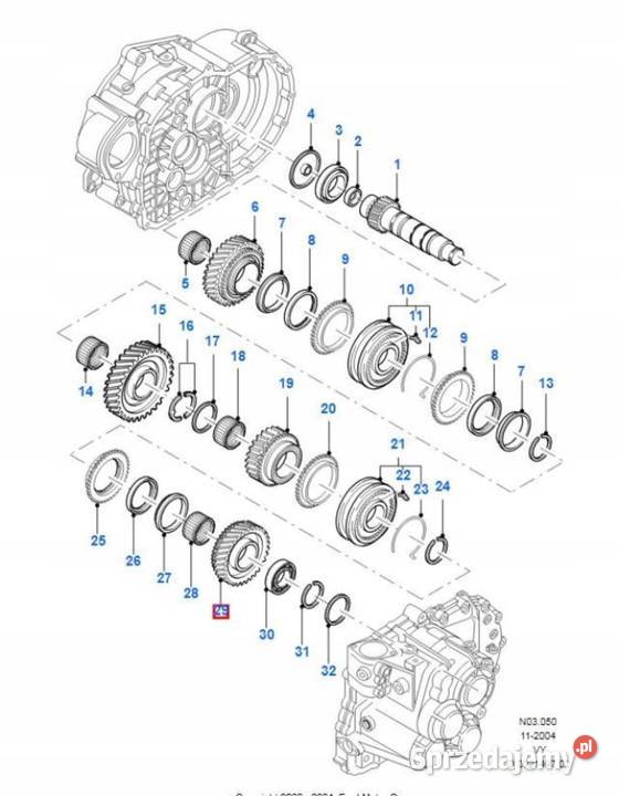 KOŁO ZĘBATE 2 BIEGU FORD GALAXY 0006 19 osobowe sprzedam