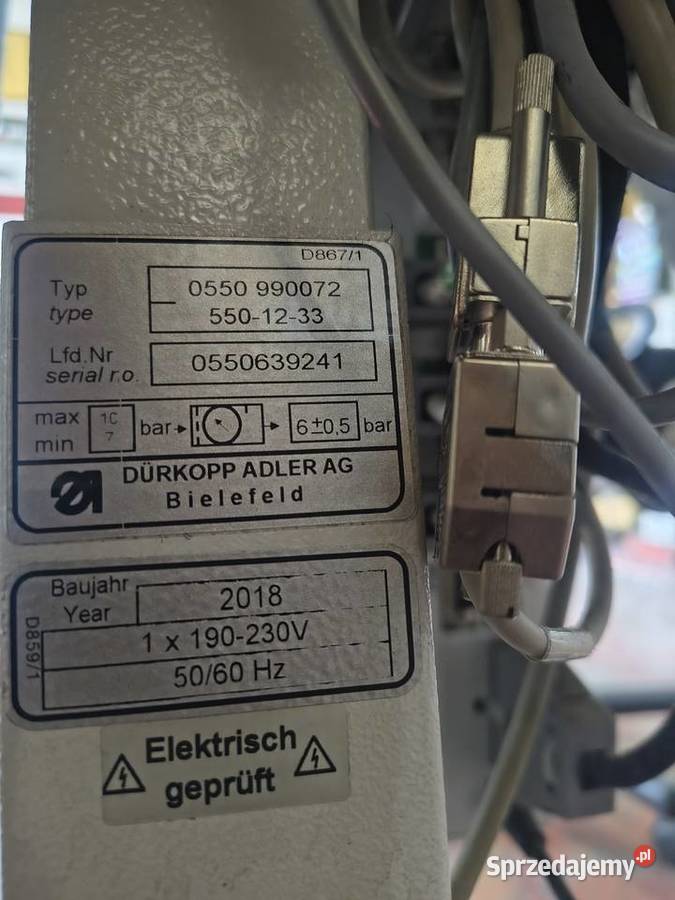 DURKOPP ADLER 5501233 zamarszczarka maszyna do Piaski