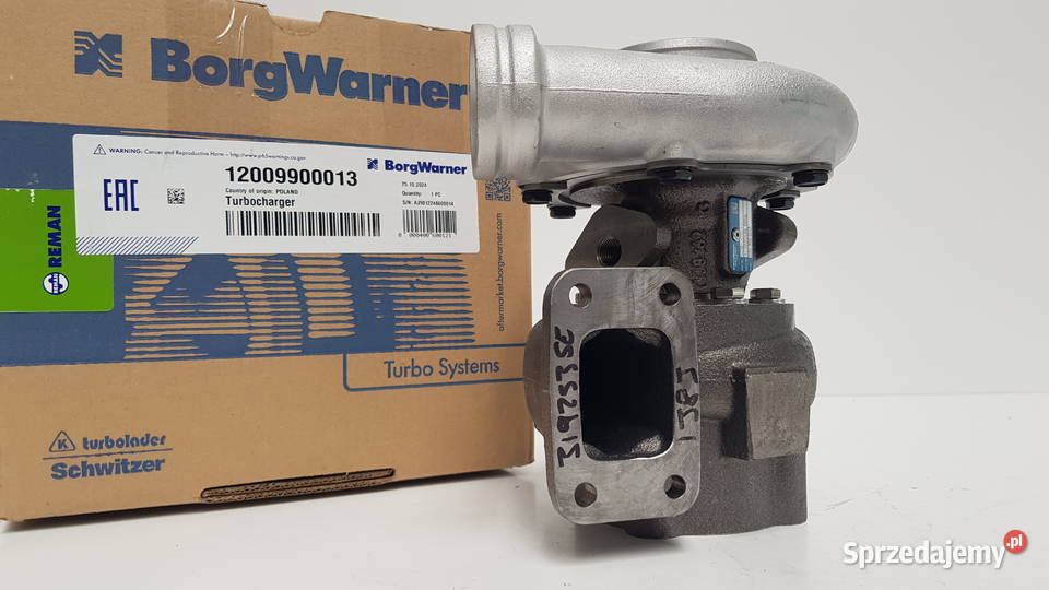 Turbosprężarka BorgWarner KKK Reman 12009900013 Siedlce