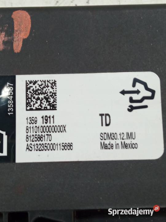 SENSOR AIRBAG 13591911 Opel Insignia I 20082017 Rok produkcji 2013 świętokrzyskie