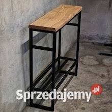 Konsola loft półka toaletka stolik BLAT DĘBOWY