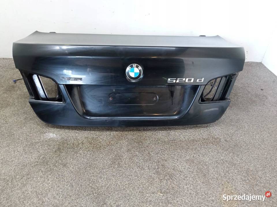 KLAPA TYŁ SEDAN CZARNA F10 520D Bmw Seria 5 VI Motoryzacja