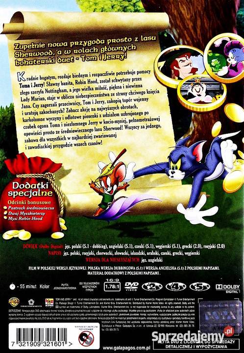 TOM I JERRY ROBIN HOOD I JEGO KSIĘŻNA MYSZ wielkopolskie Kalisz