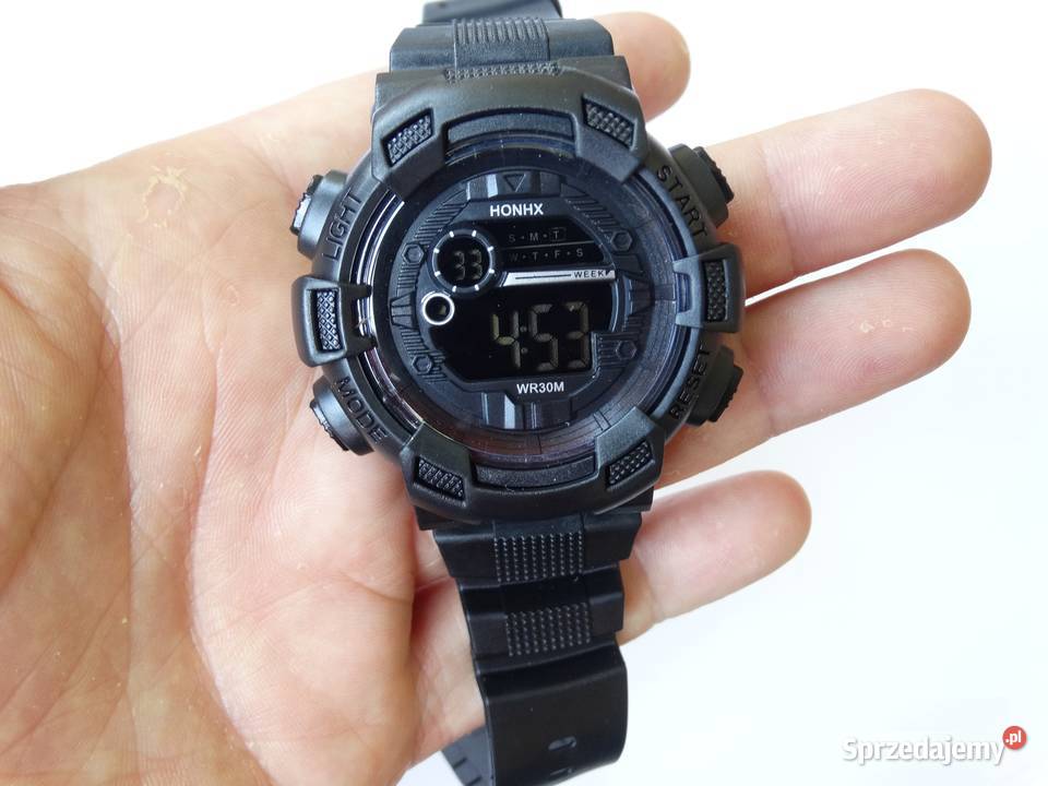 Duży zegarek wojskowy elektroniczny cyfrowy na rękę Gorzów Wielkopolski