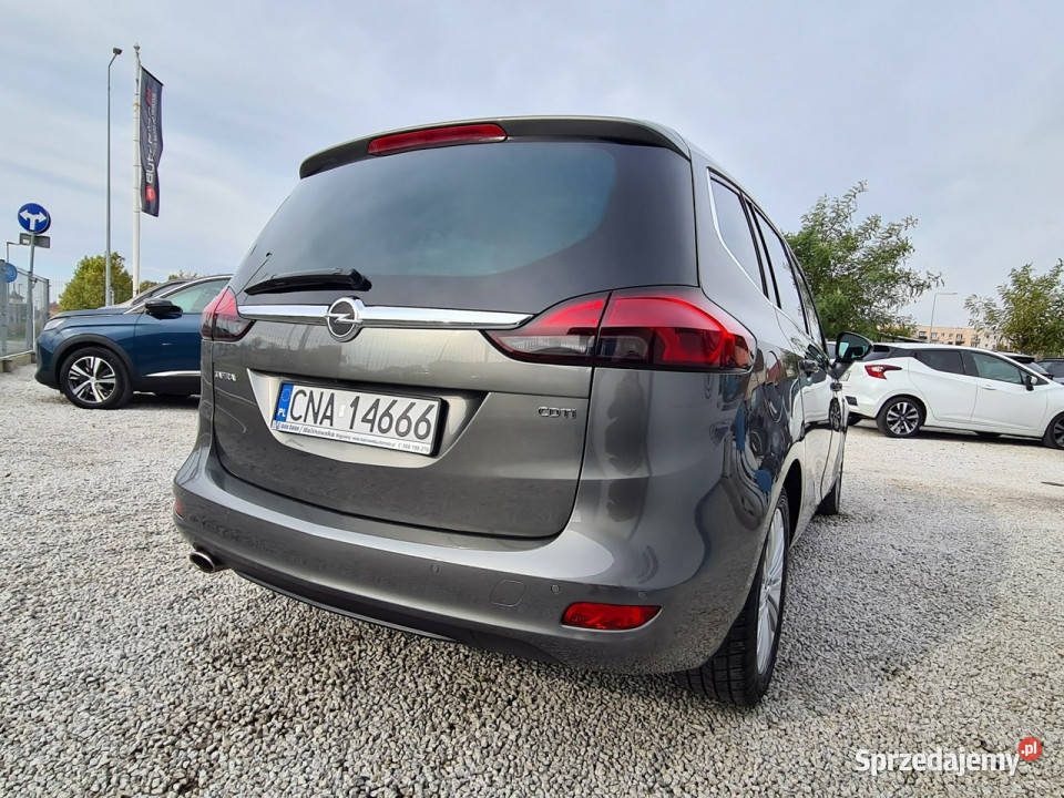 Opel Zafira 7Osób SzklanyDach Navi Kamera 2xPDC centralny zamek wielkopolskie Wągrowiec